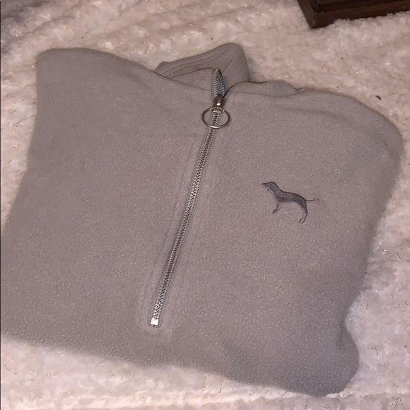 Victoria Secret PINK Sherpa quarter Zip up - Picture 1 of 2